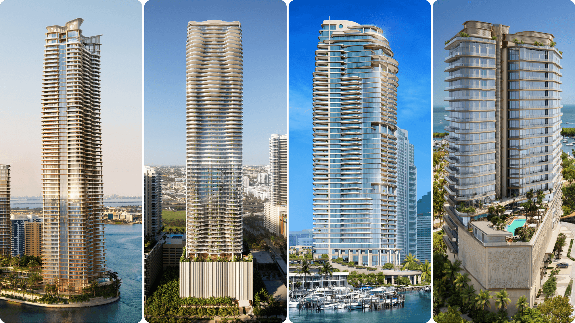 Proyectos de condominios ultra lujo en Miami Mandarin Oriental 1428 Brickell St Regis y Four Seasons Coconut Grove
